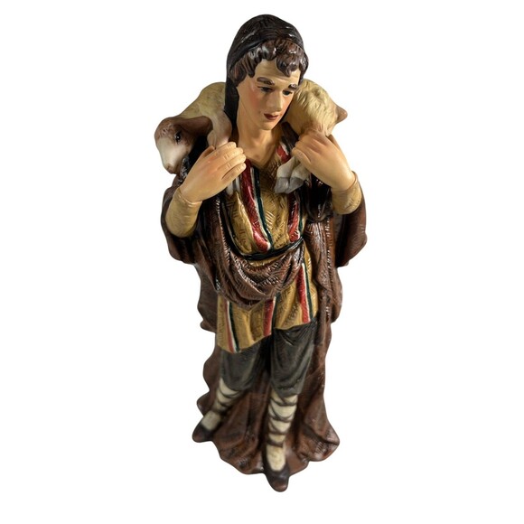 Grandeur Noel Porcelain Nativity Scene O’Well REPLACEMENT Shepherd ONLY 10 1/4” - Picture 2 of 14